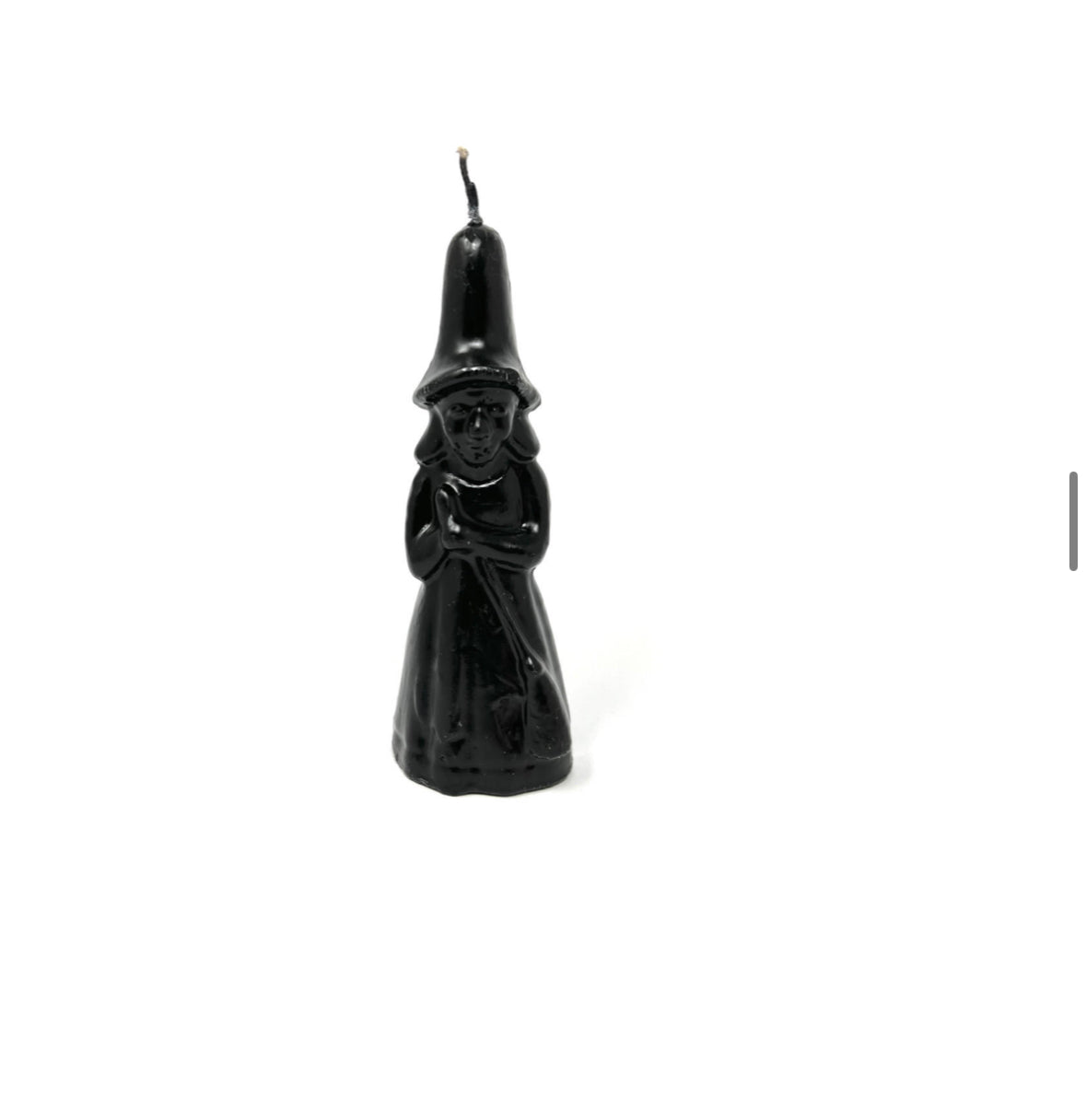 Witch with Broom Candle