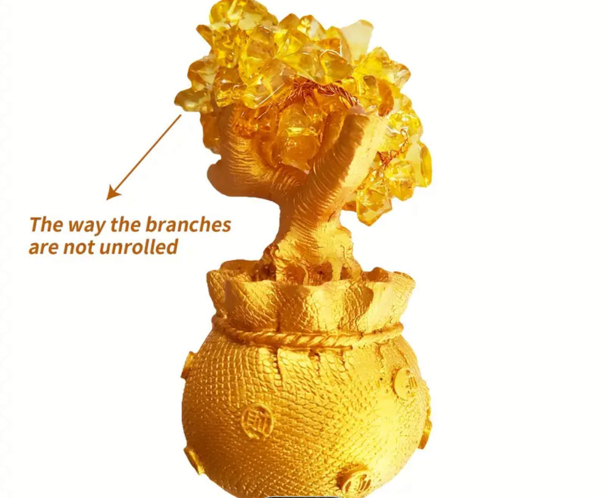 Citrine crystal Money tree
