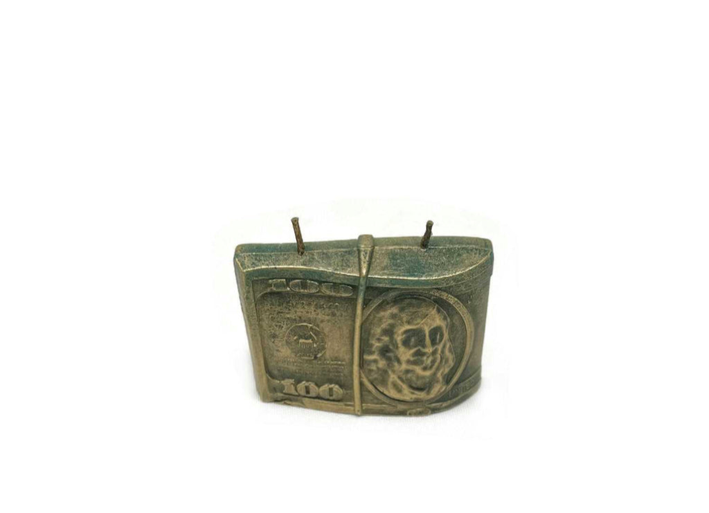 Small Double wick money candle