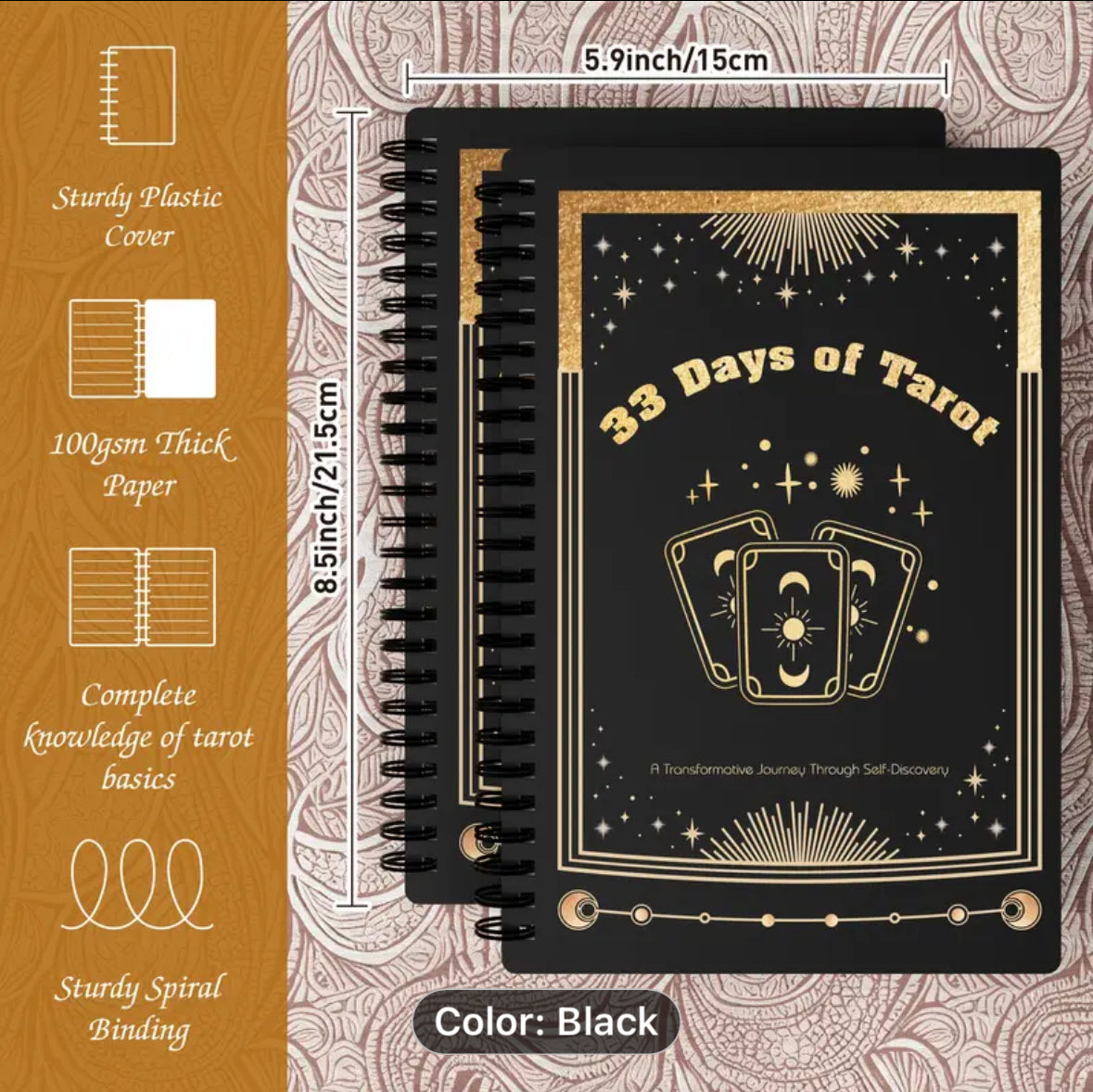 33 days of tarot journal/book
