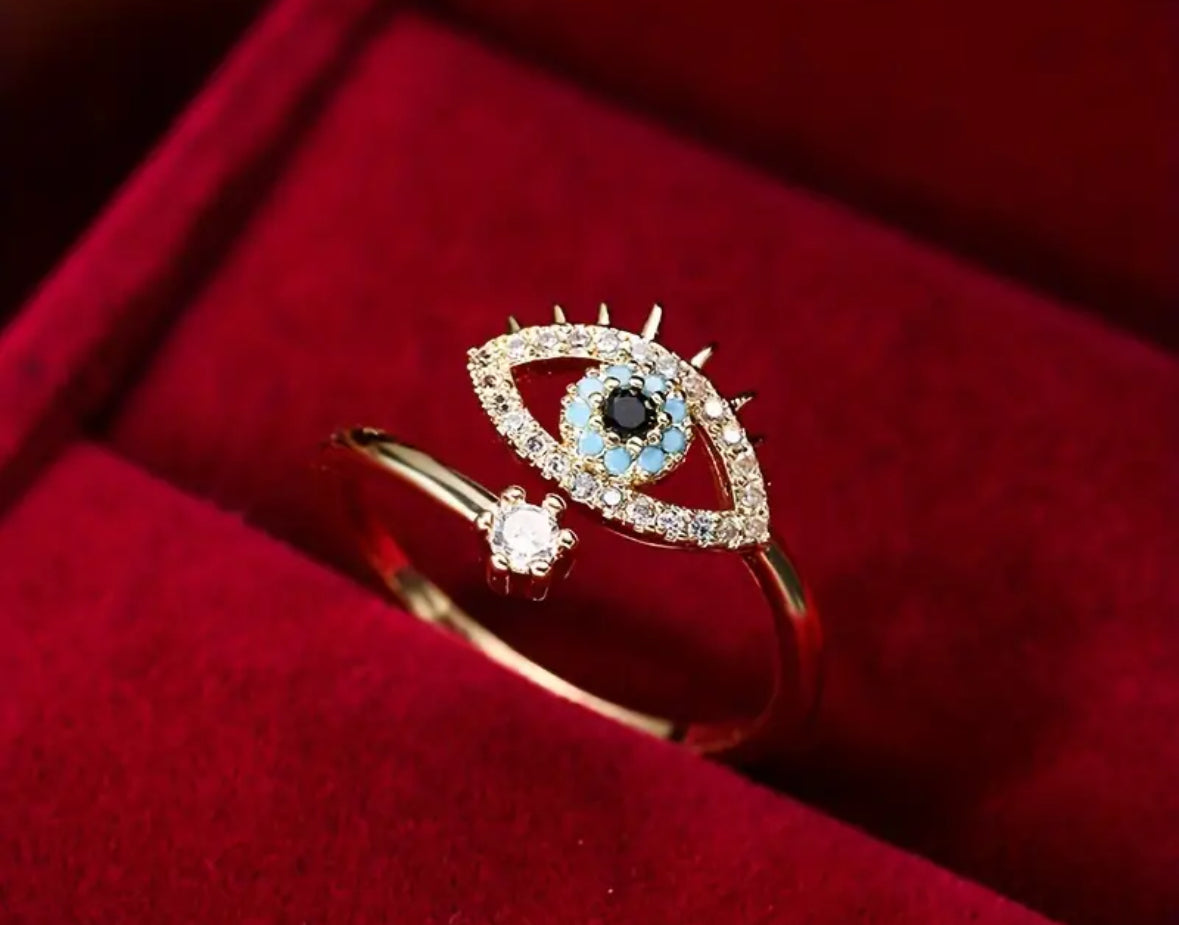 Evil eye ring