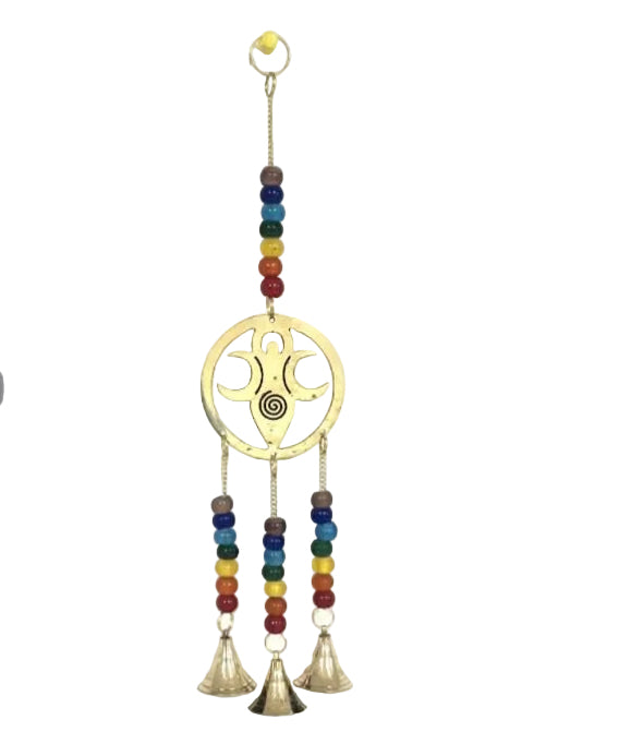 Triple Moon Goddess wind chime