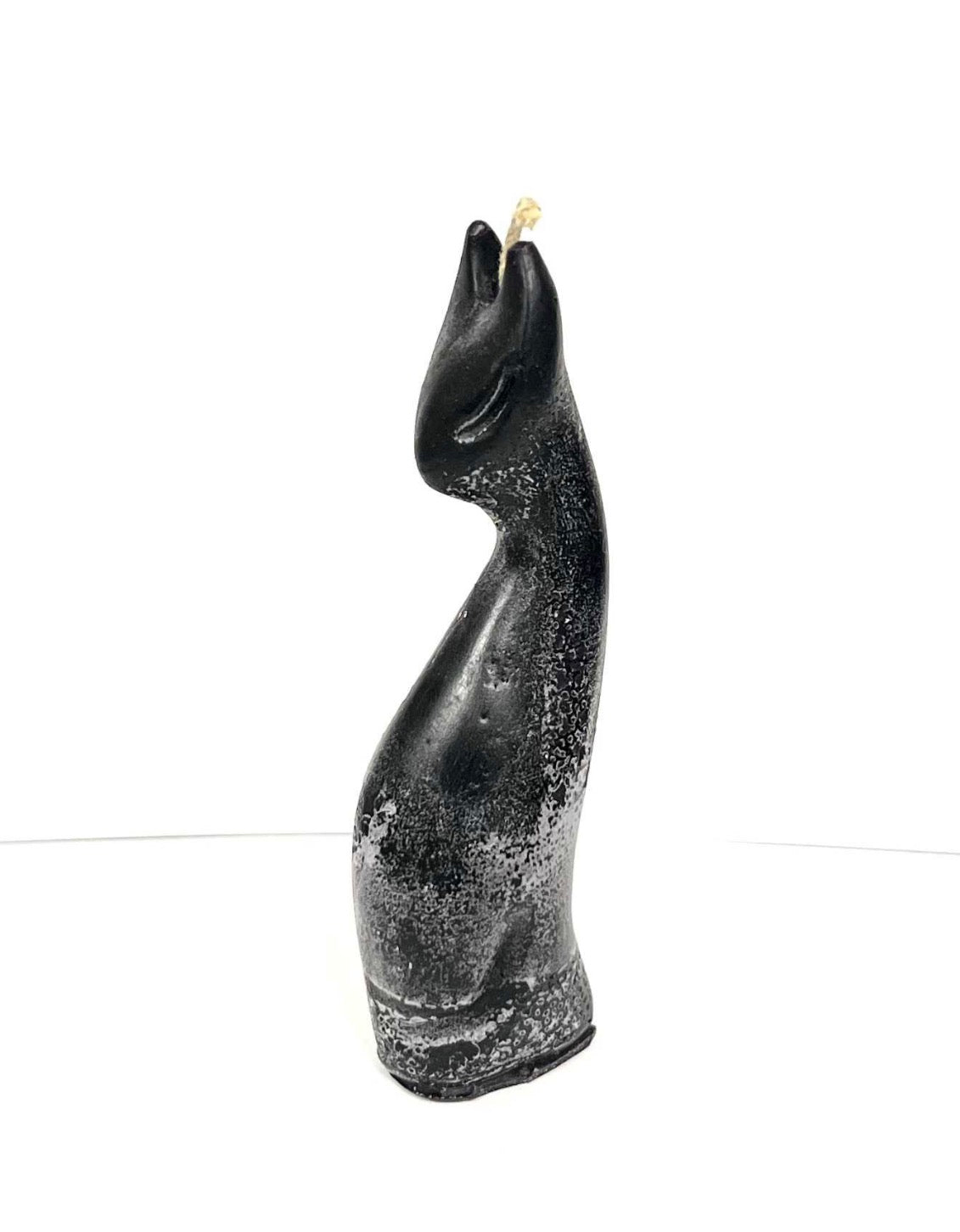 Female black cat candle
