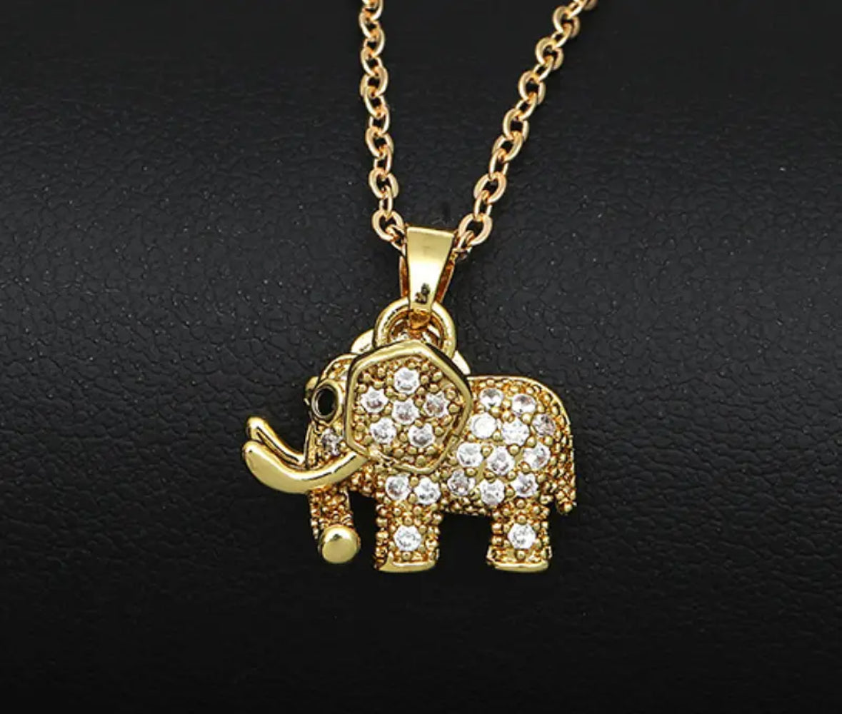 Child or small woman’s Lucky elephant necklace
