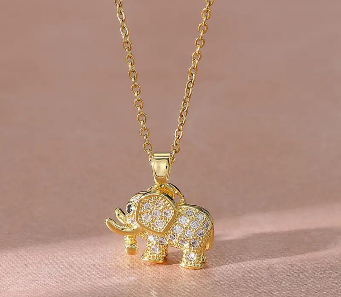 Child or small woman’s Lucky elephant necklace