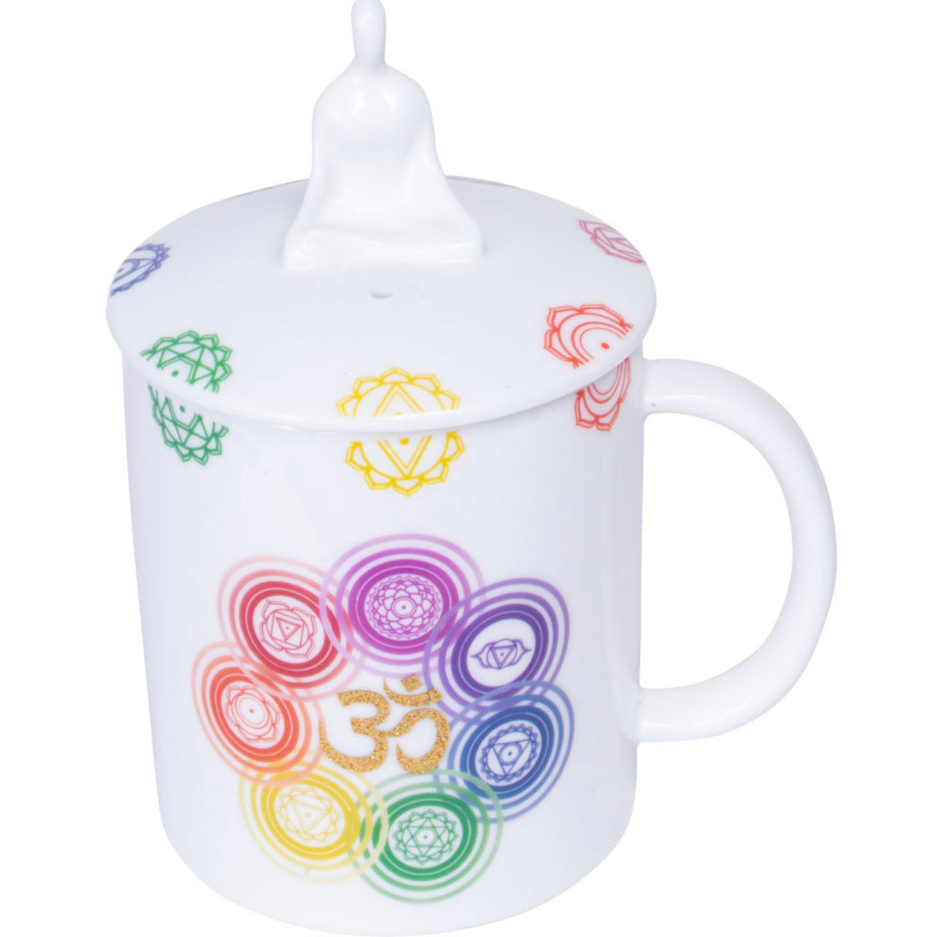 Chakra 3 in 1 Ceramic Coffee Mug Candle & Incense Holder