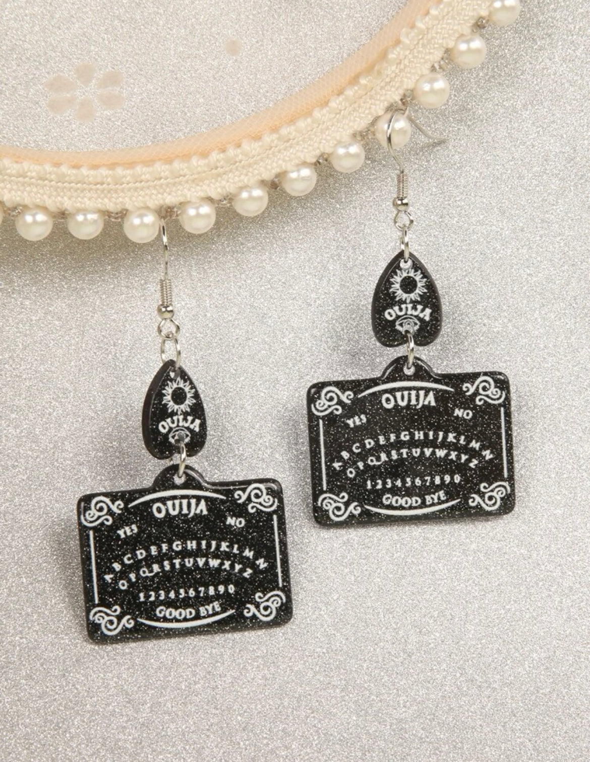 Ouija Board Design earrings