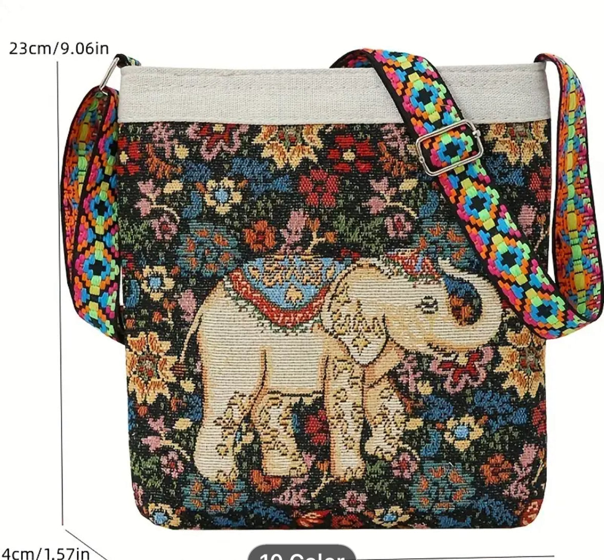 Elephant crossbody bag