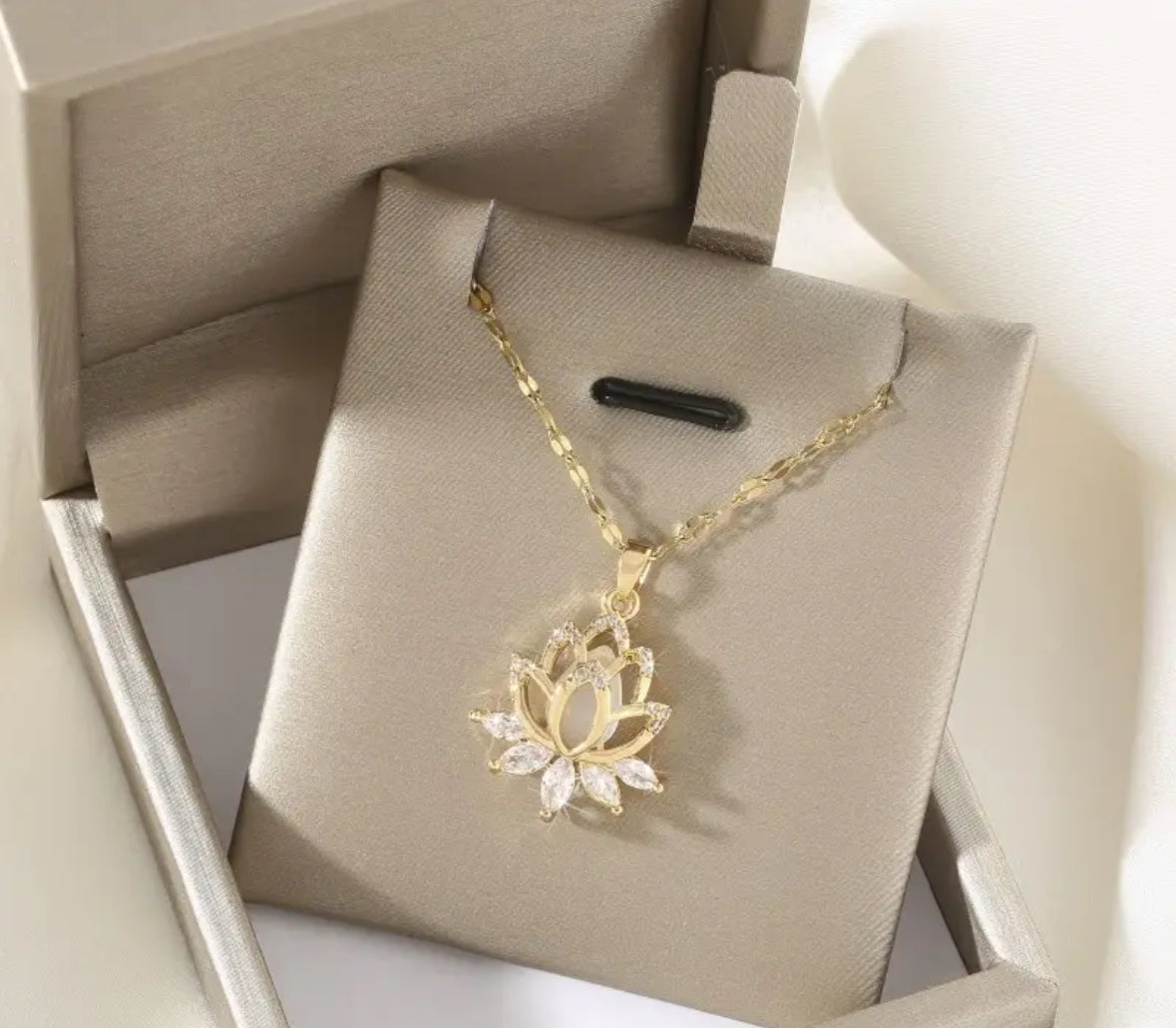 Lotus necklace