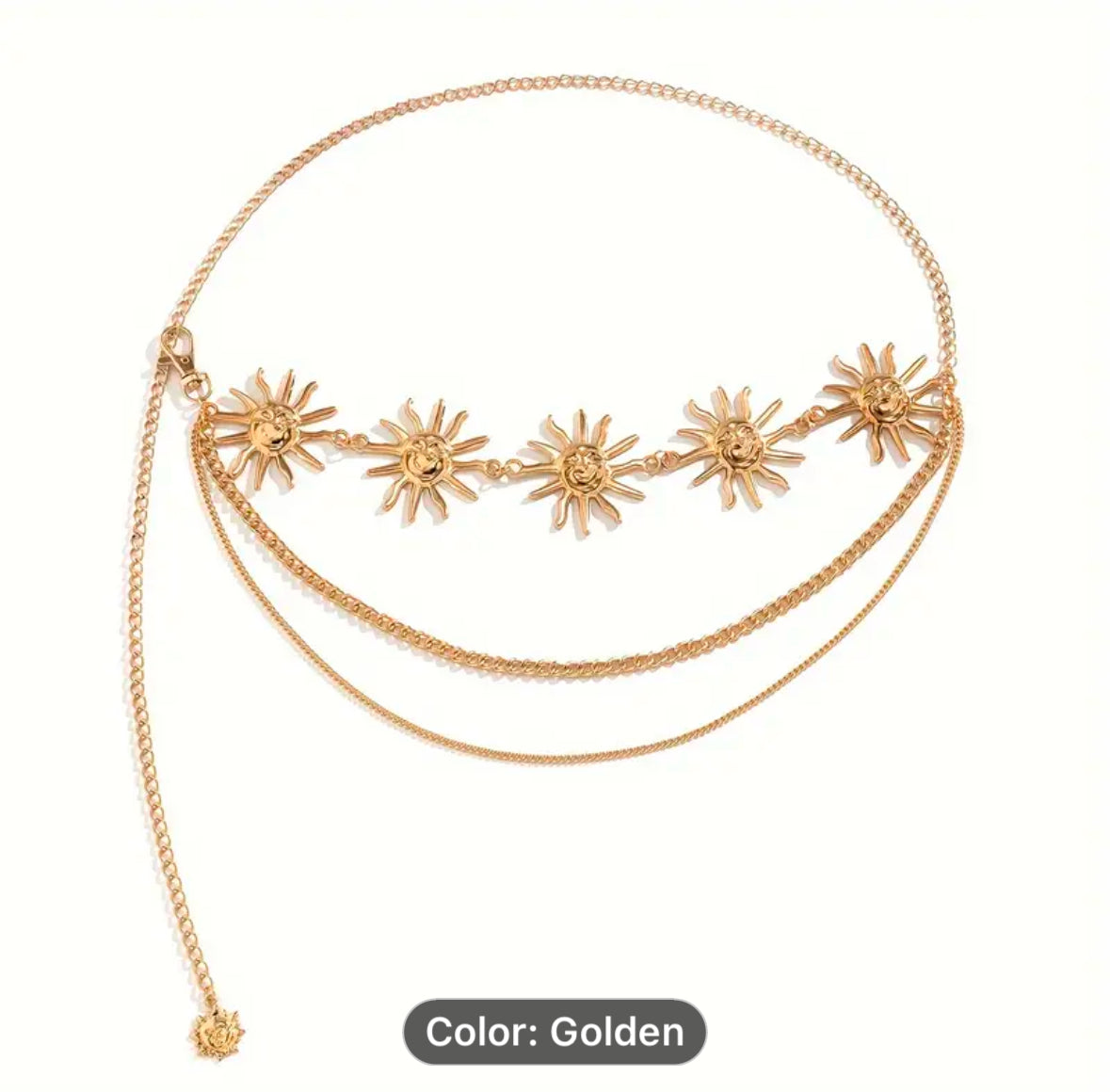 Bohemian Sunflower Waist Chain