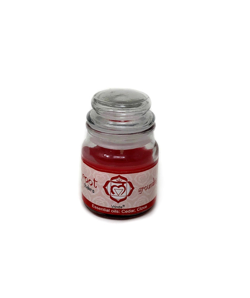 7 Chakra Jar Candles Red, Root Chakra