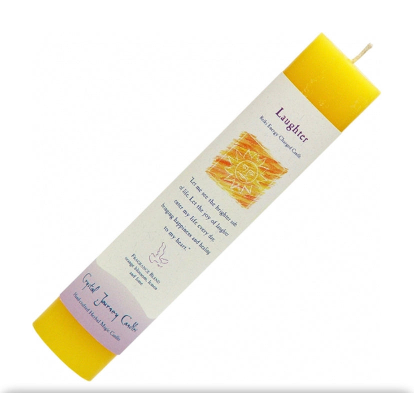 Reiki charged laughter candle