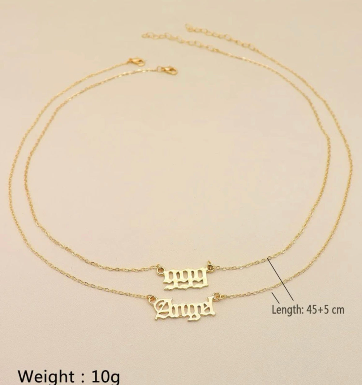 999 Angel necklace