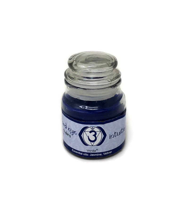 7 Chakra Jar Candles Third Eye Chakra