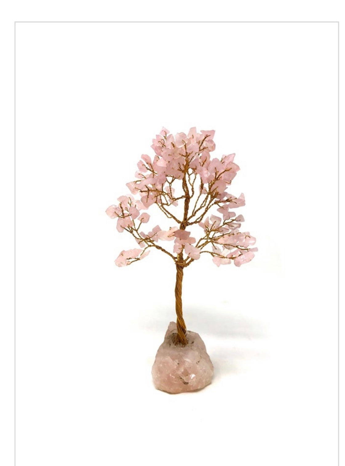 Rose Quartz love Tree Of Life(7 inch)