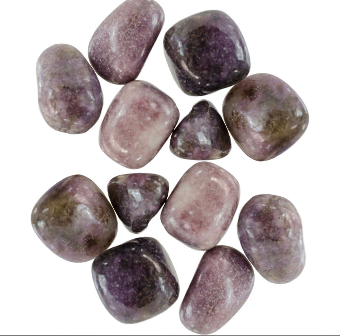 Lepidolite stones