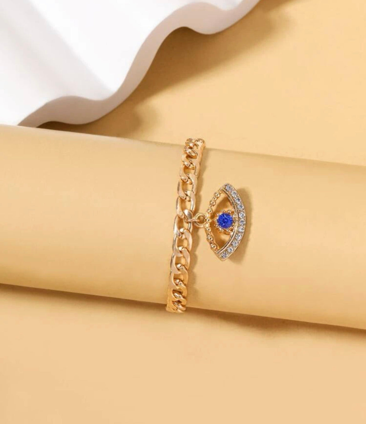 Evil eye anklet
