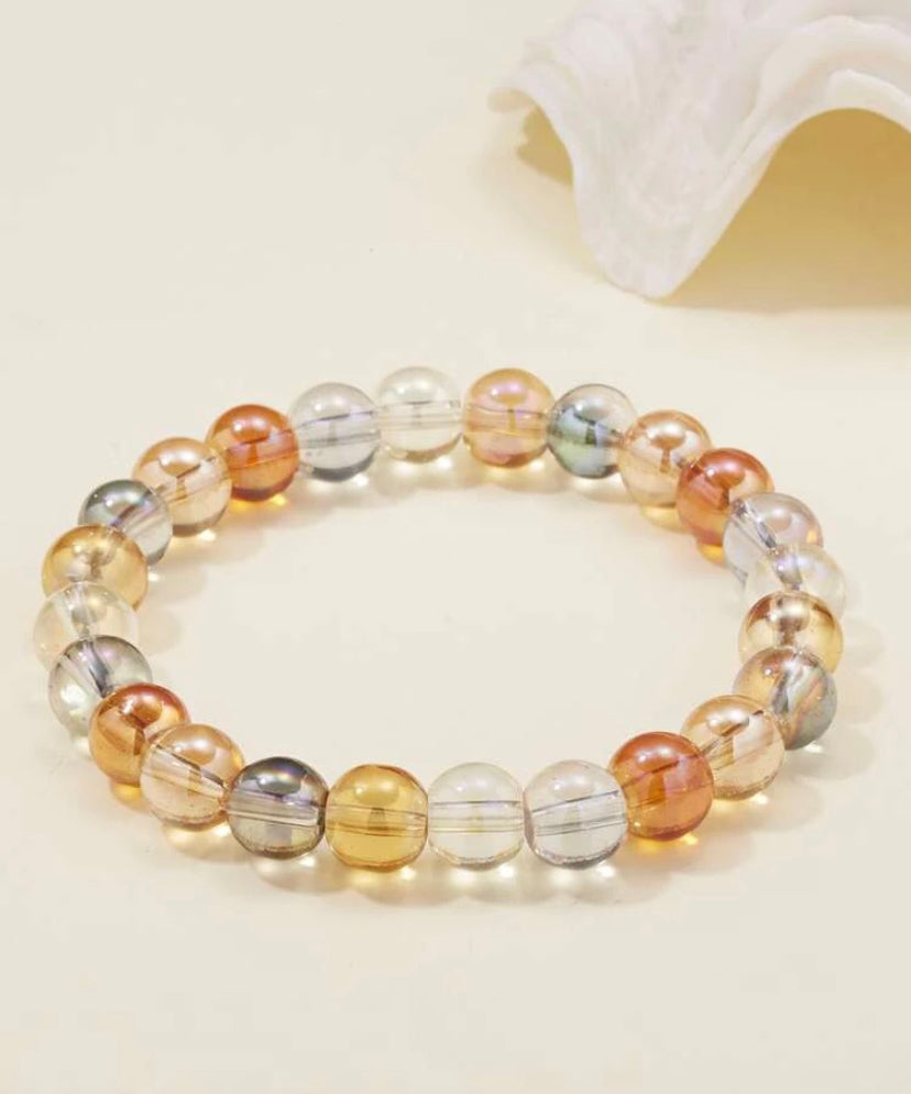 Crystal beaded multi color bracelet