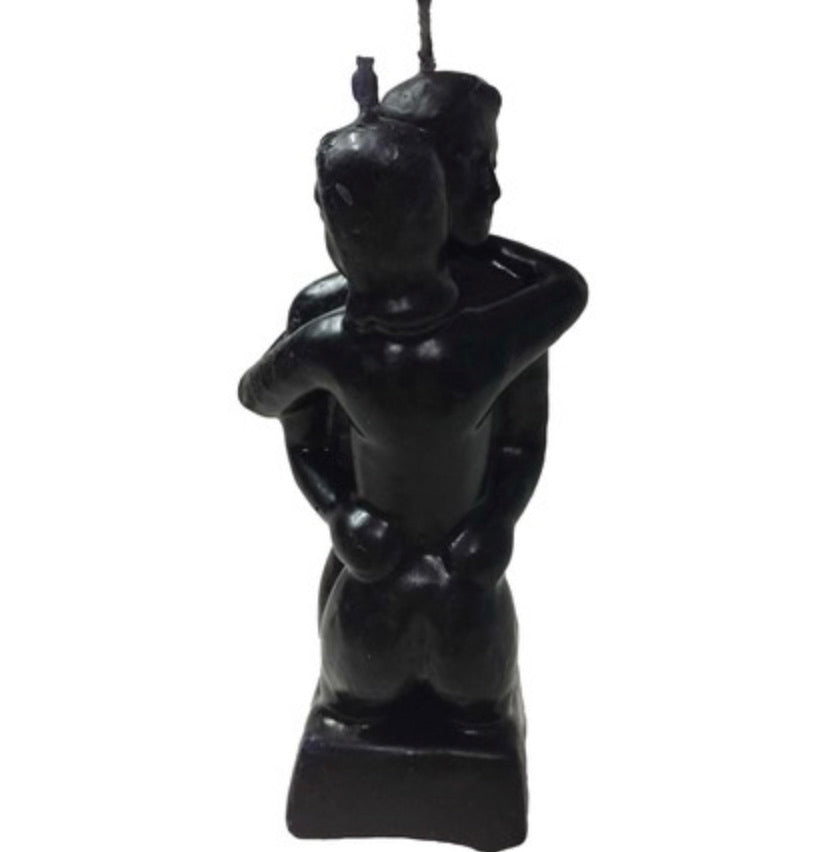 Erotic Couple Candles Black