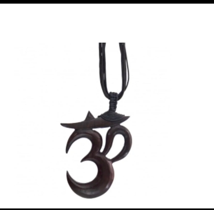 Wooden om necklace(Unisex)