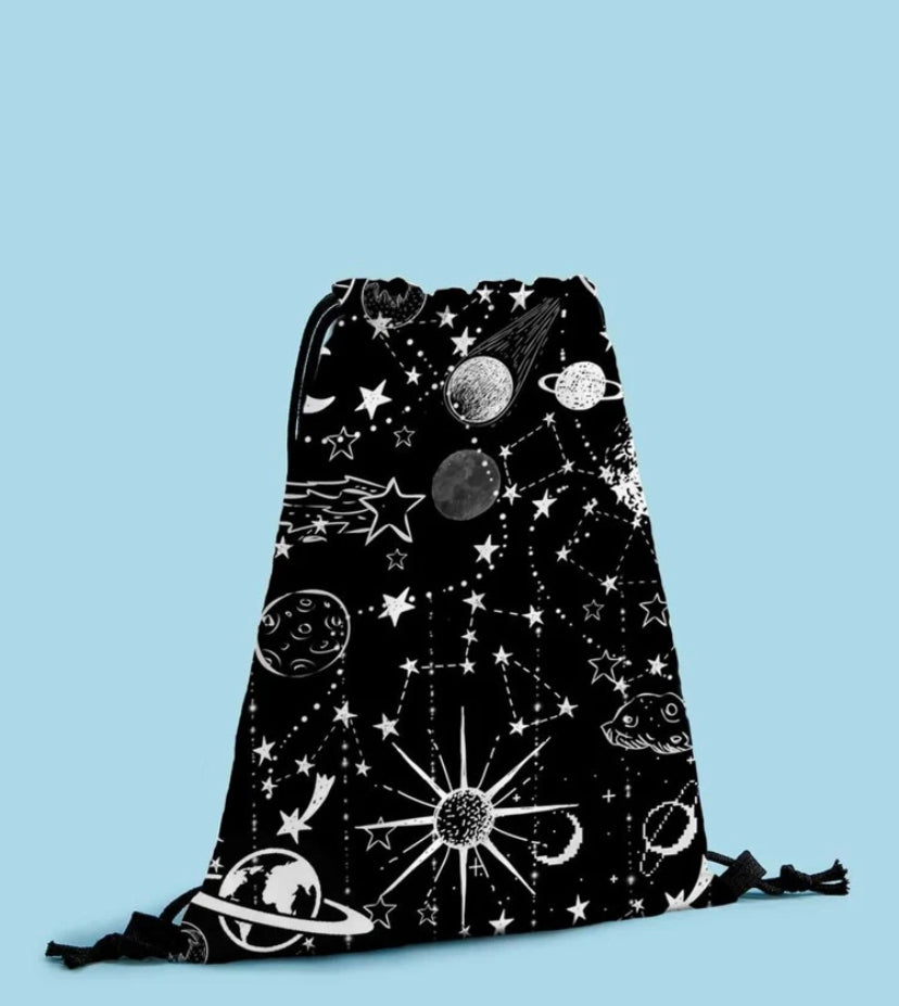 Planet Drawstring bag