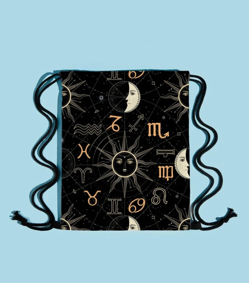 Sun and Moon Drawstring Bag