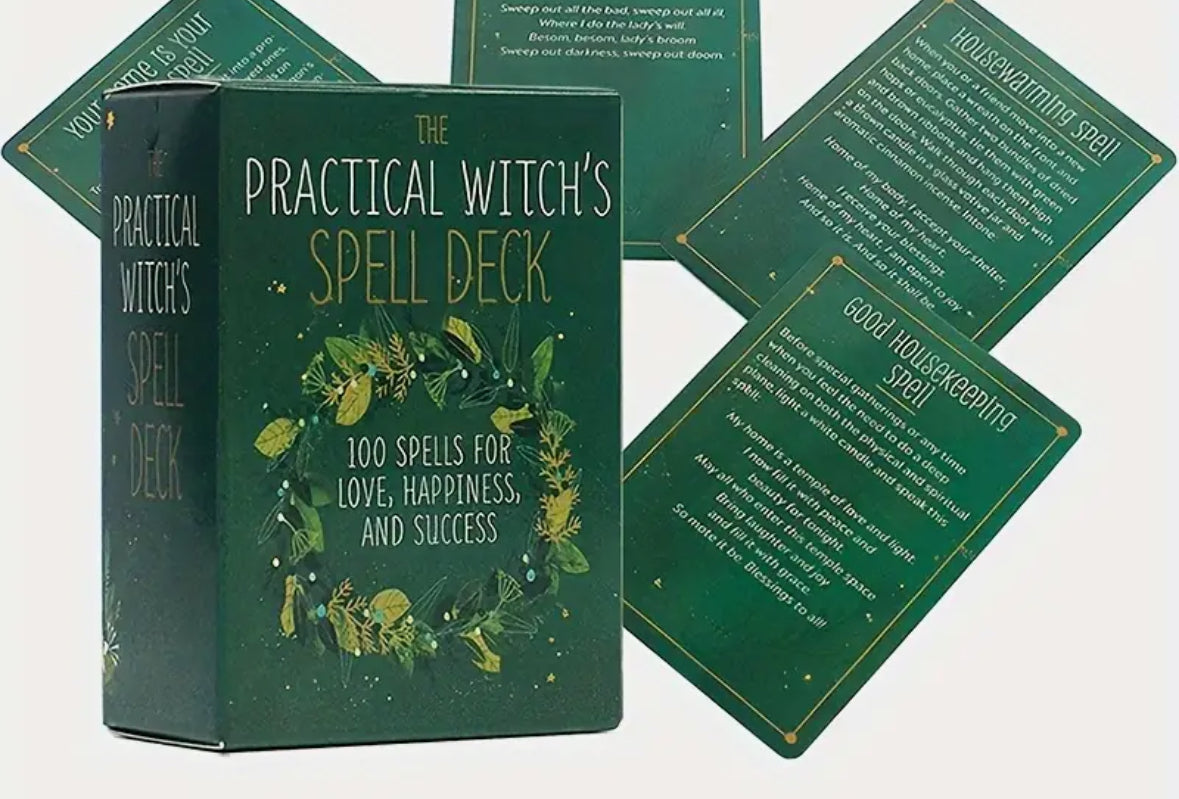 Practical witch spell deck