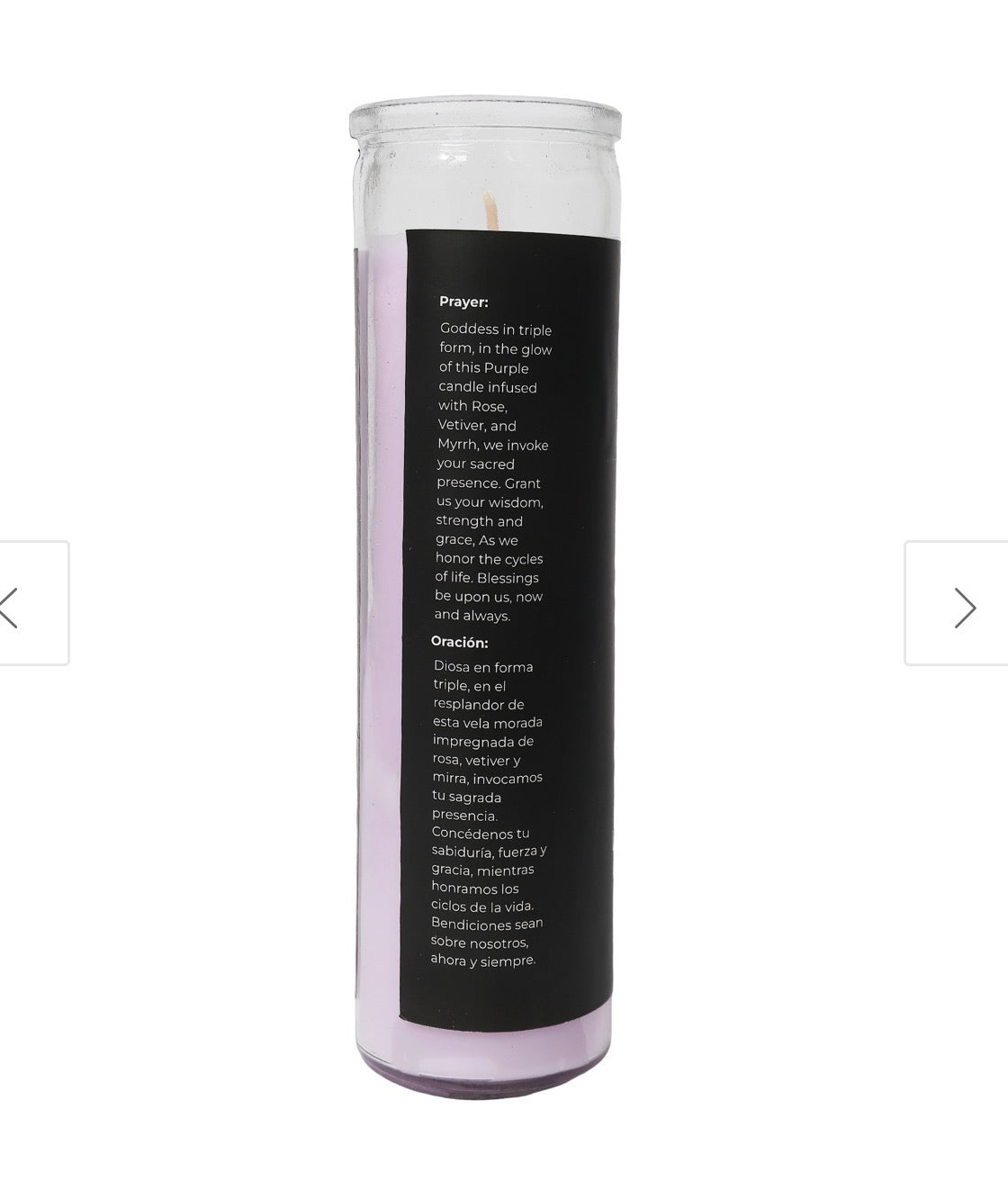 Triple Goddess 7 Day candle