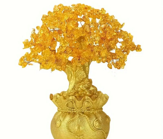 Citrine crystal Money tree