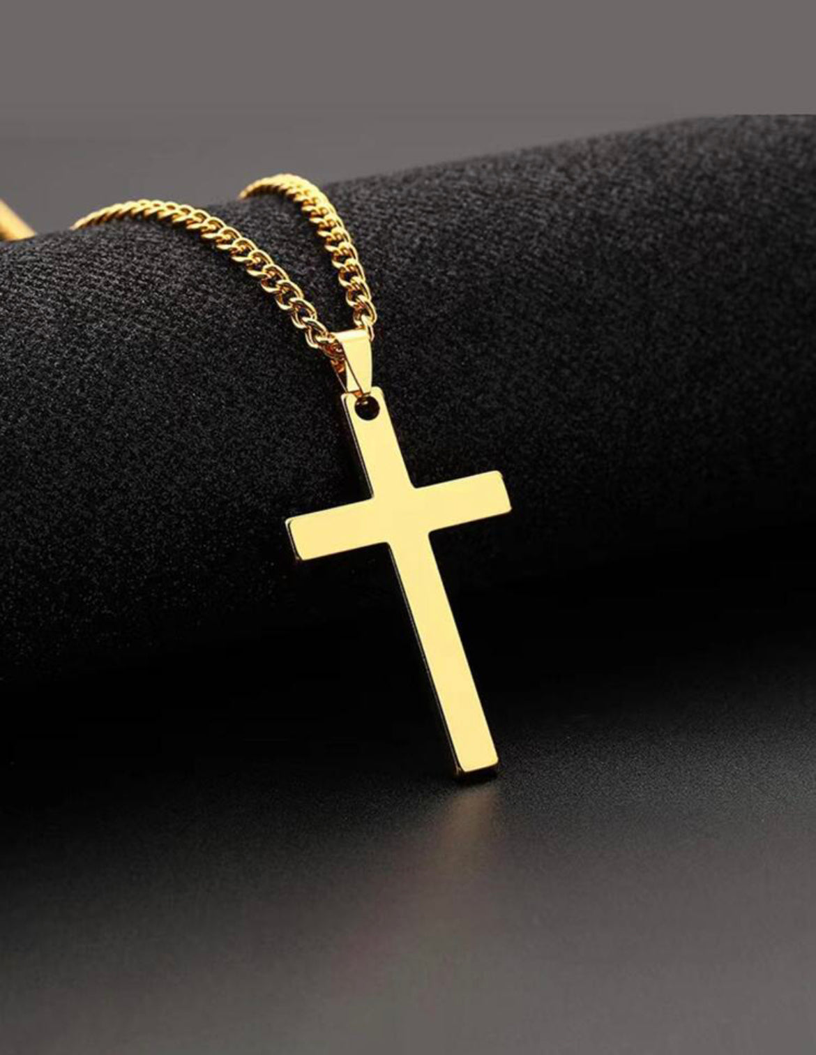 Costume cross charm chain