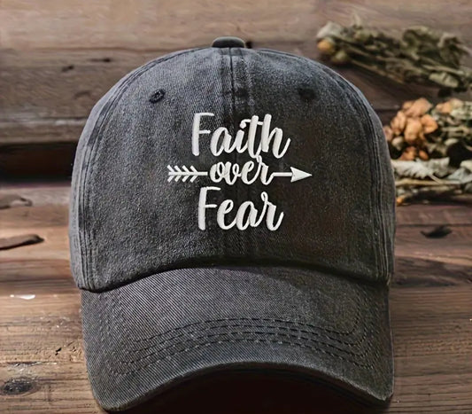 Faith over fear Hat(Ash Gray)