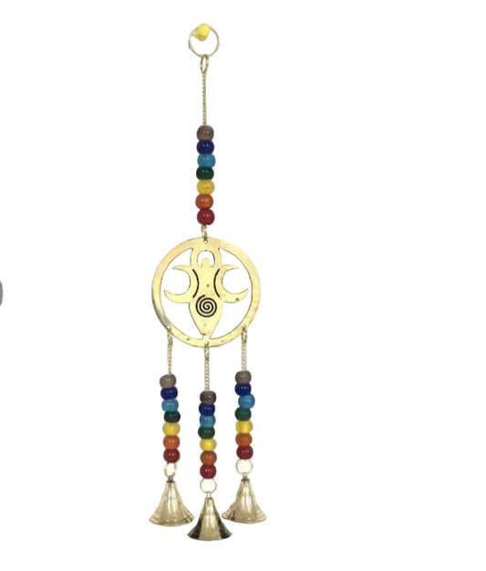 Triple Moon Goddess wind chime