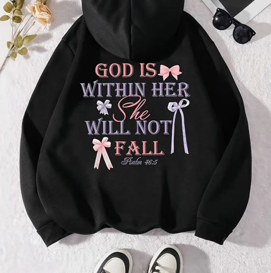 Psalm 46.5 God is with her Hoodie