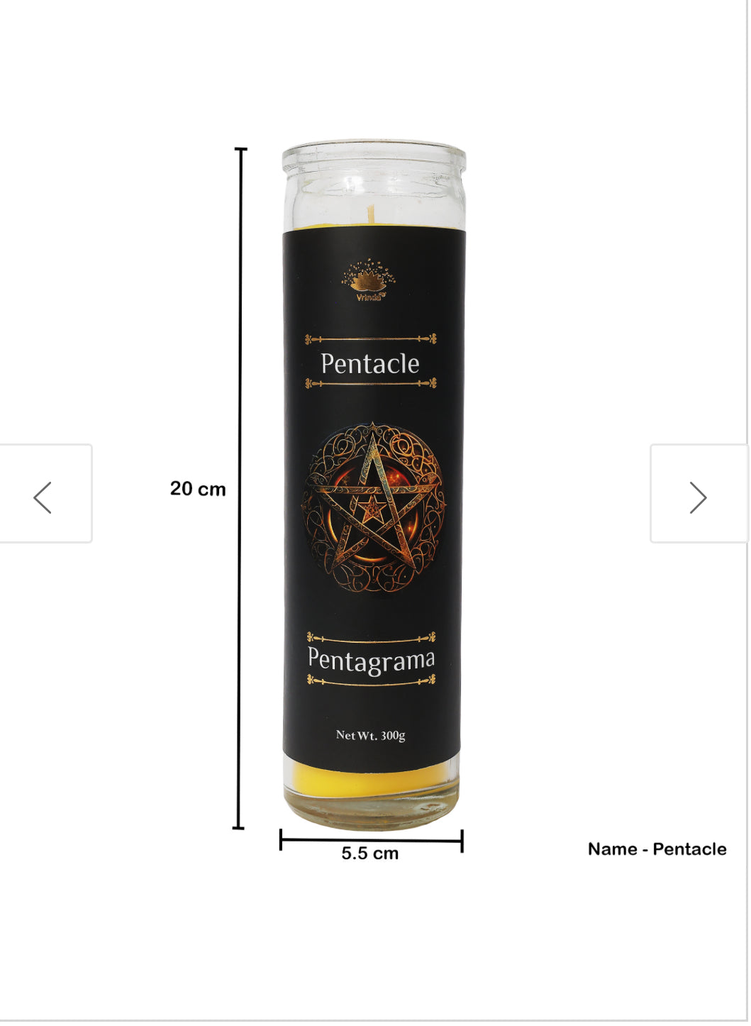 Pentacle candle