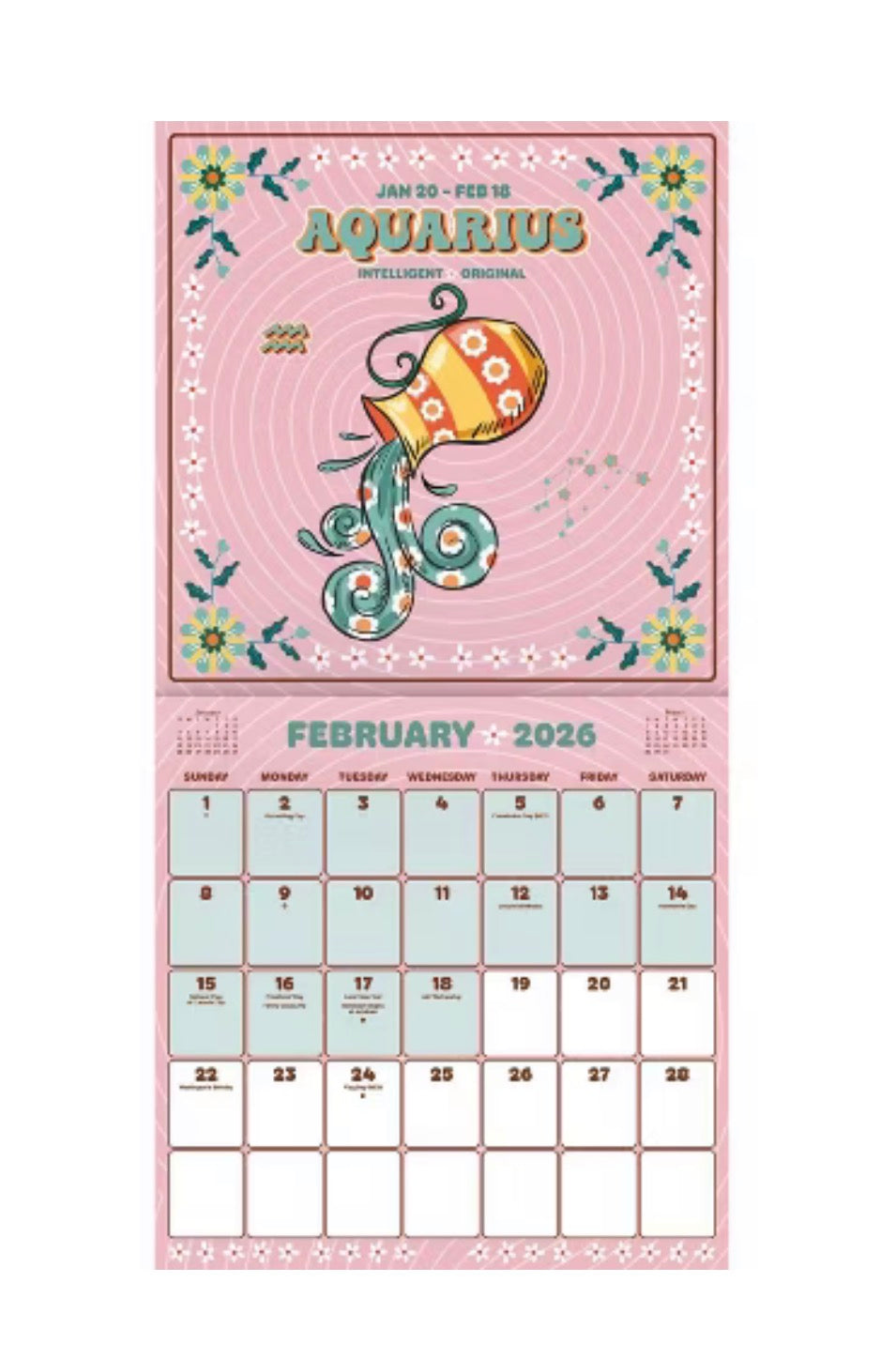 16 month 2026 astrology Calendar