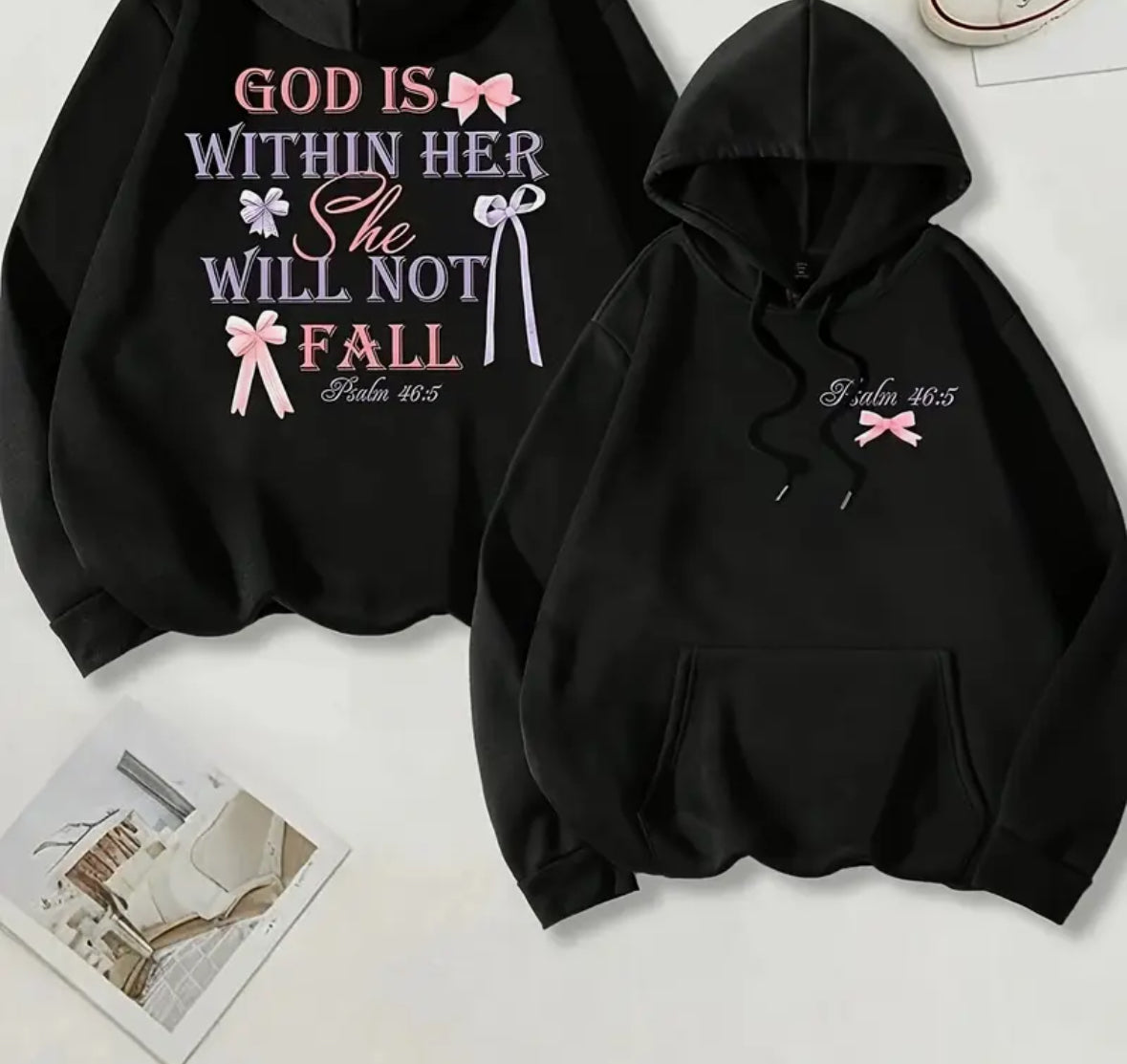 Psalm 46.5 God is with her Hoodie