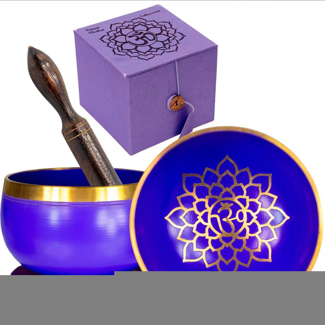 Mini Chakra Singing Bowl Purple - Crown