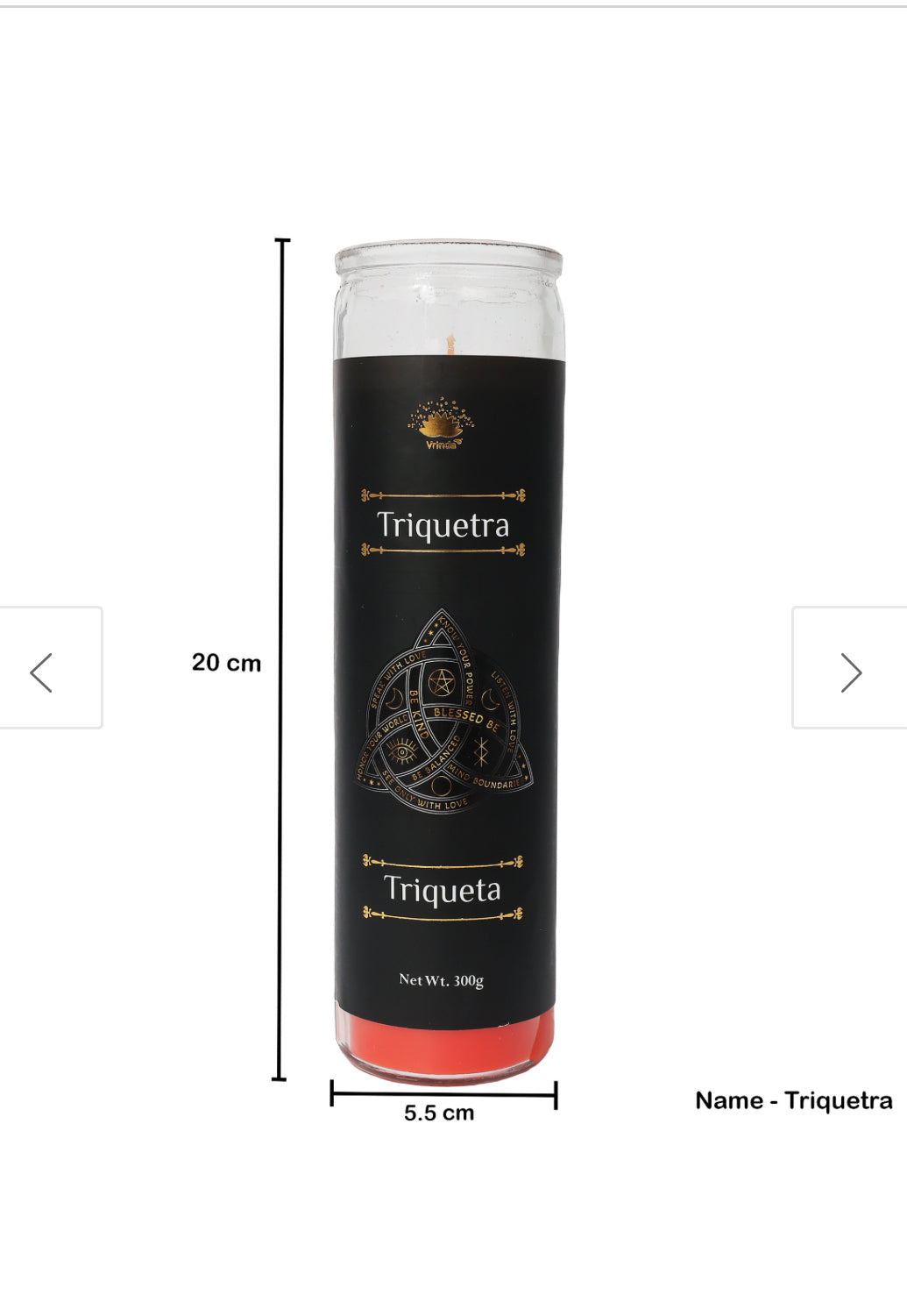 Triquetra candle