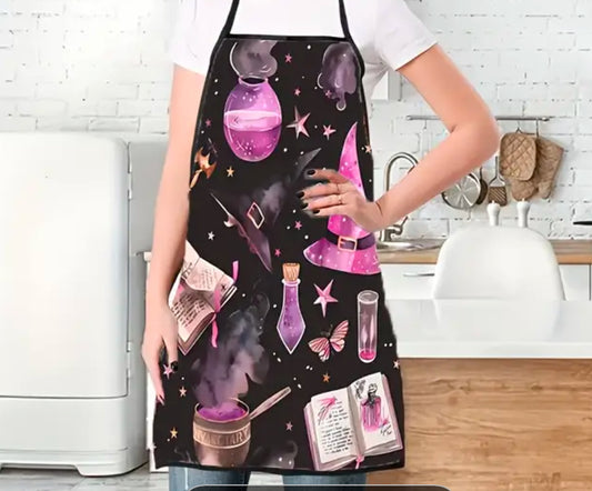 Witchy themed kitchen apron