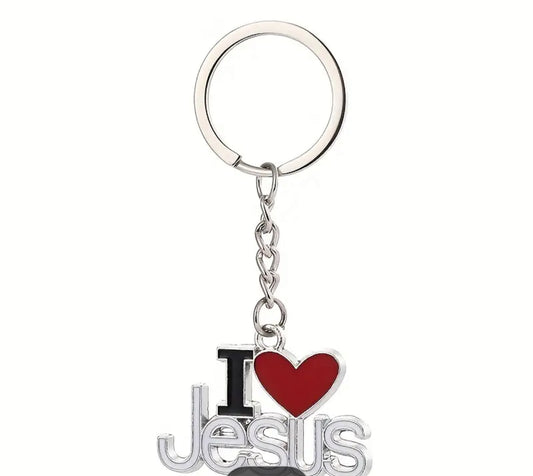 I love Jesus keychain