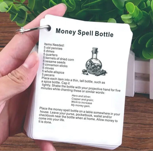 40 card set of witch spells