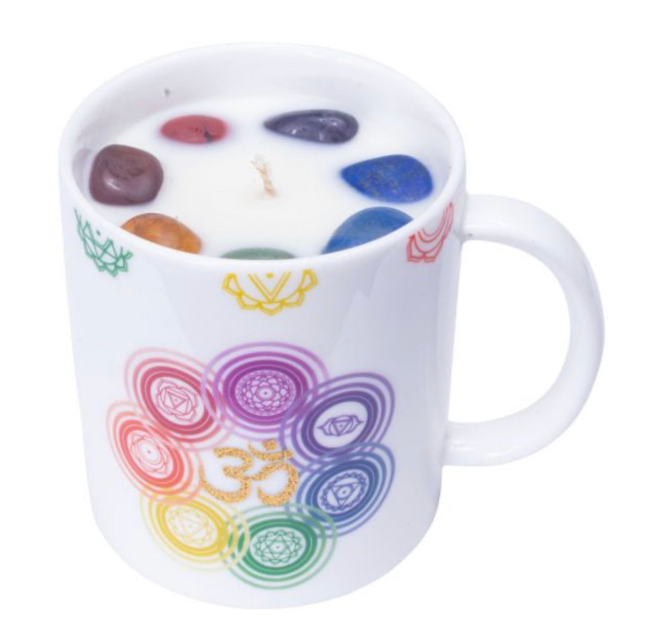Chakra 3 in 1 Ceramic Coffee Mug Candle & Incense Holder