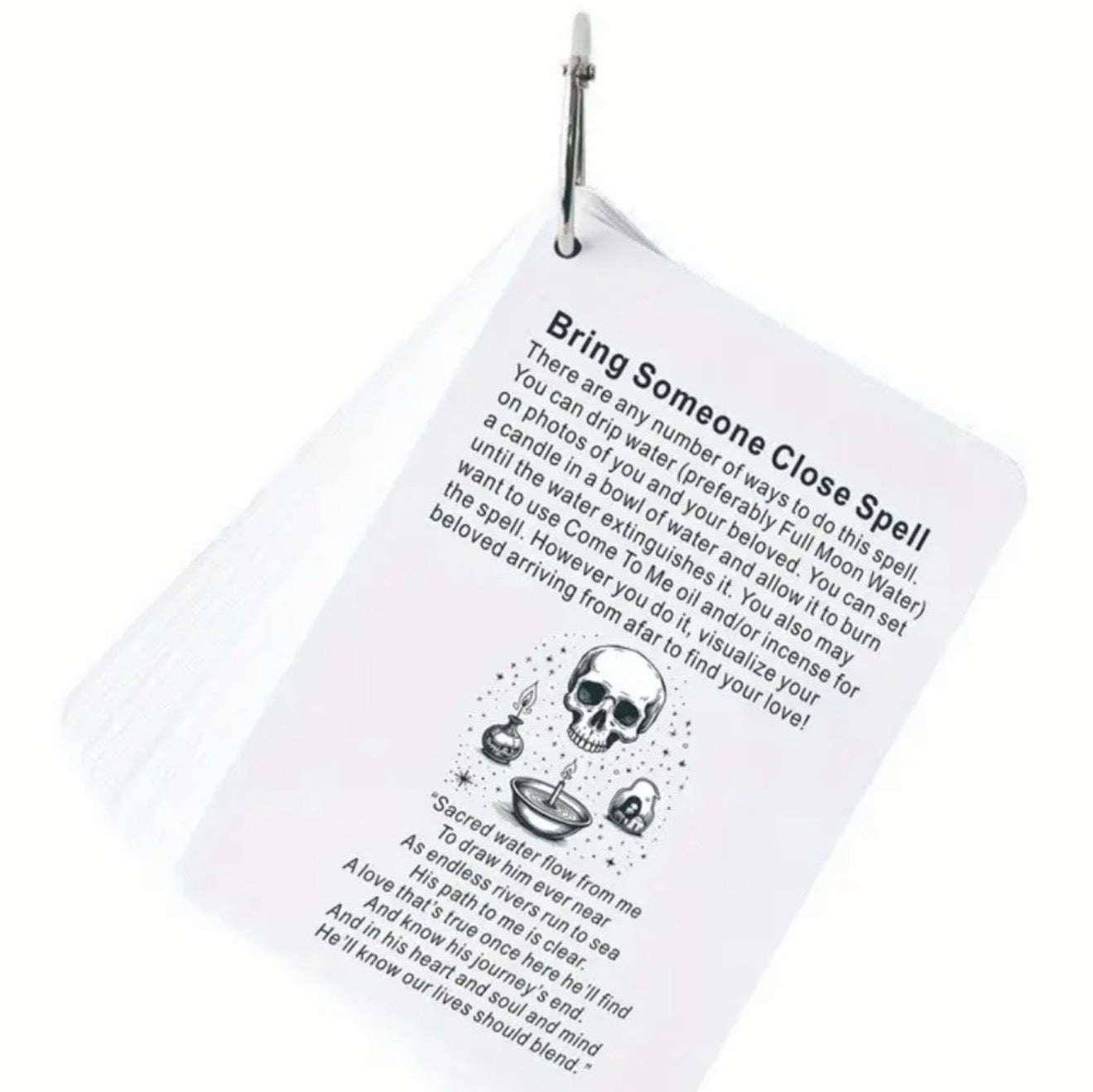 40 card set of witch spells