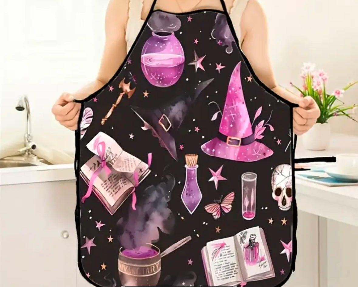 Witchy themed kitchen apron