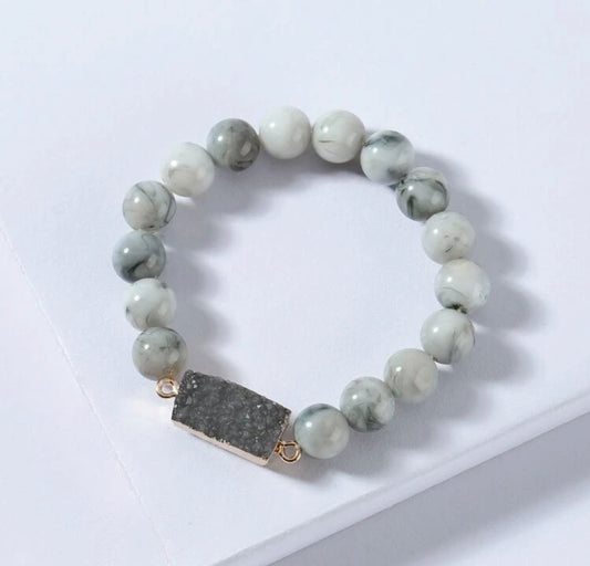 Child’s Grey crystal cluster Bracelet