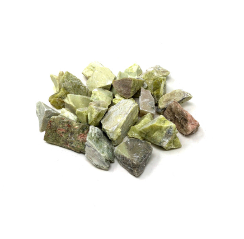 Tumbled Pebbles Stone Agate Serpentine Rough (3/4"-1.5")