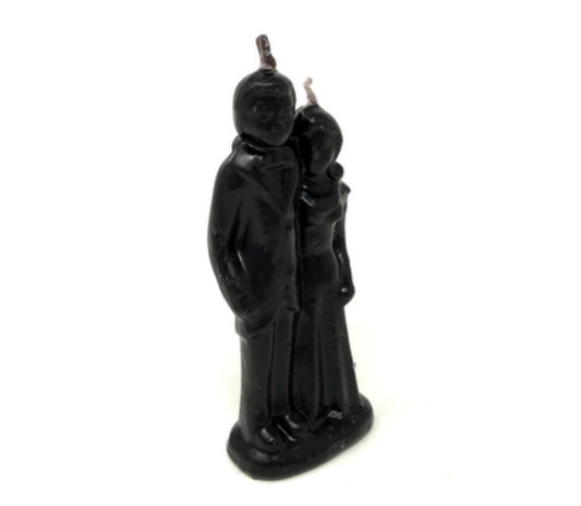 Ritual wedding couple black candle