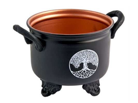 Tree of Life Metal Cauldron