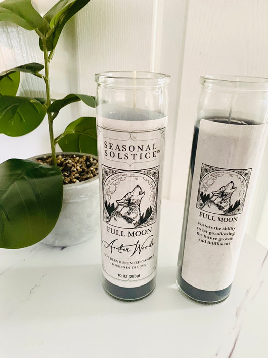 Full moon candle let go and release candle(comes with 1)