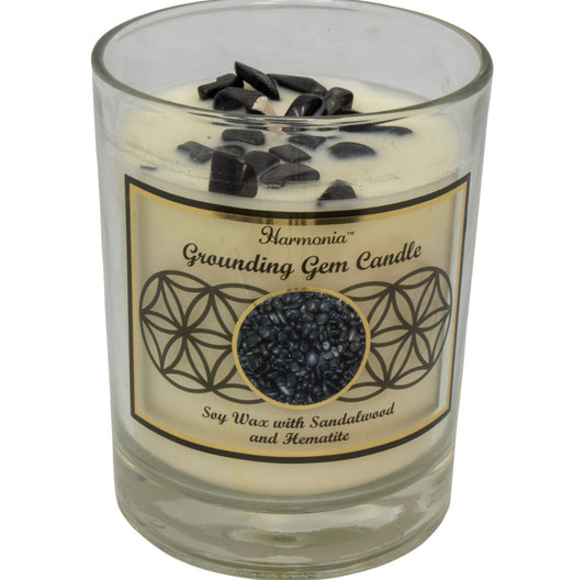 Grounding gem candle